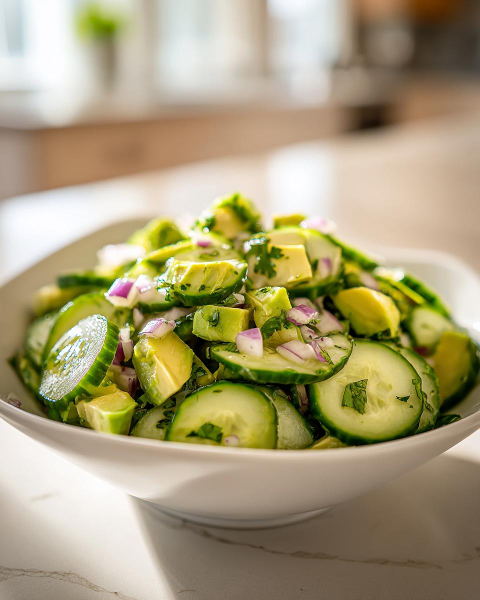 Cucumber Avocado Salad - detail 2