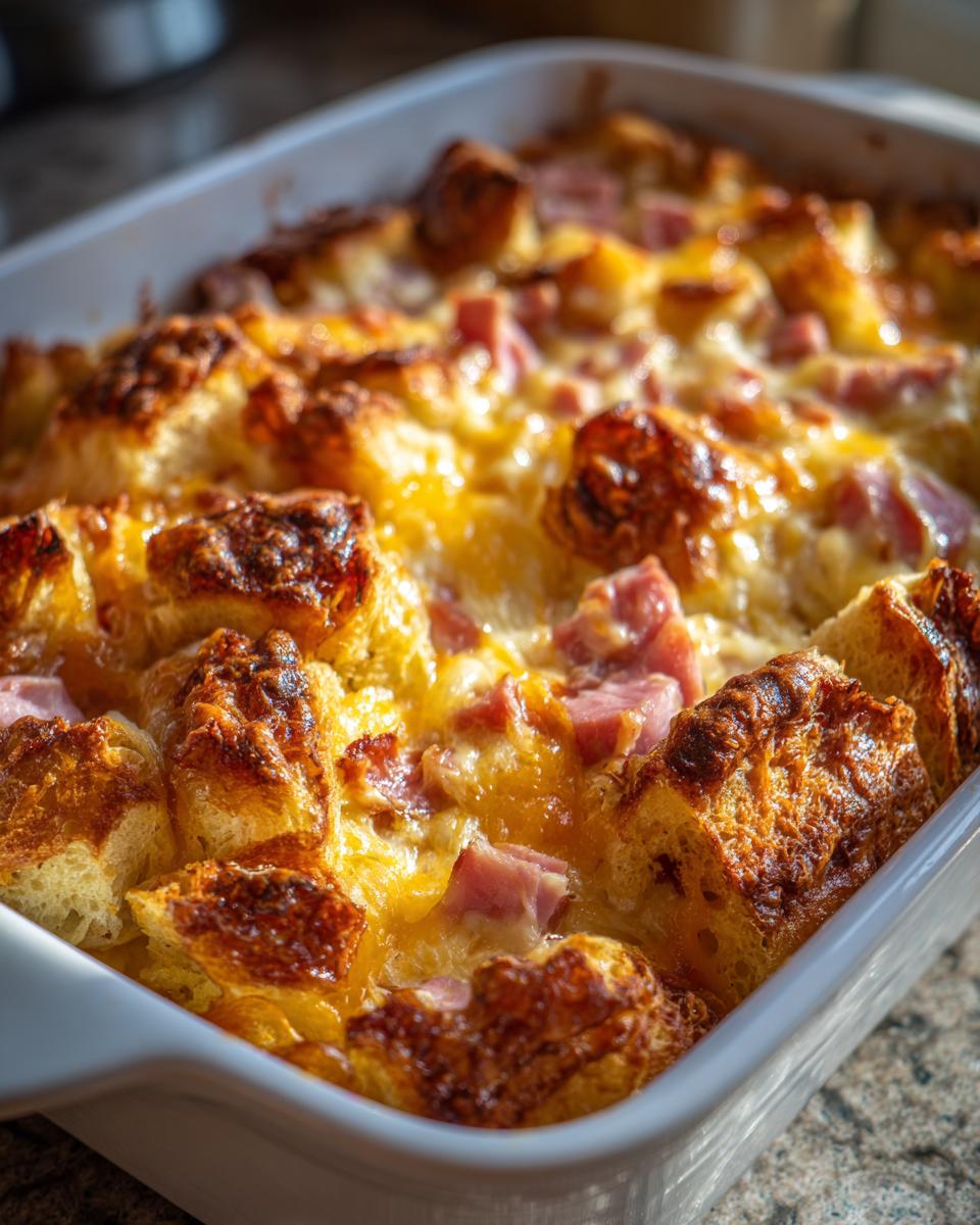 Ham and Cheese Croissant Bake - detail 2