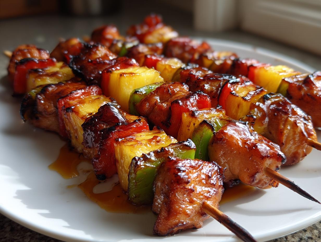 Hawaiian Chicken Skewers