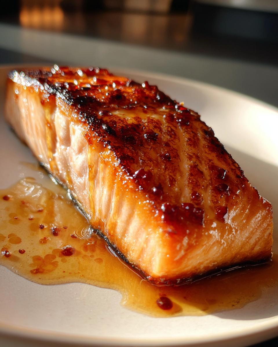 Honey Glazed Salmon - detail 1