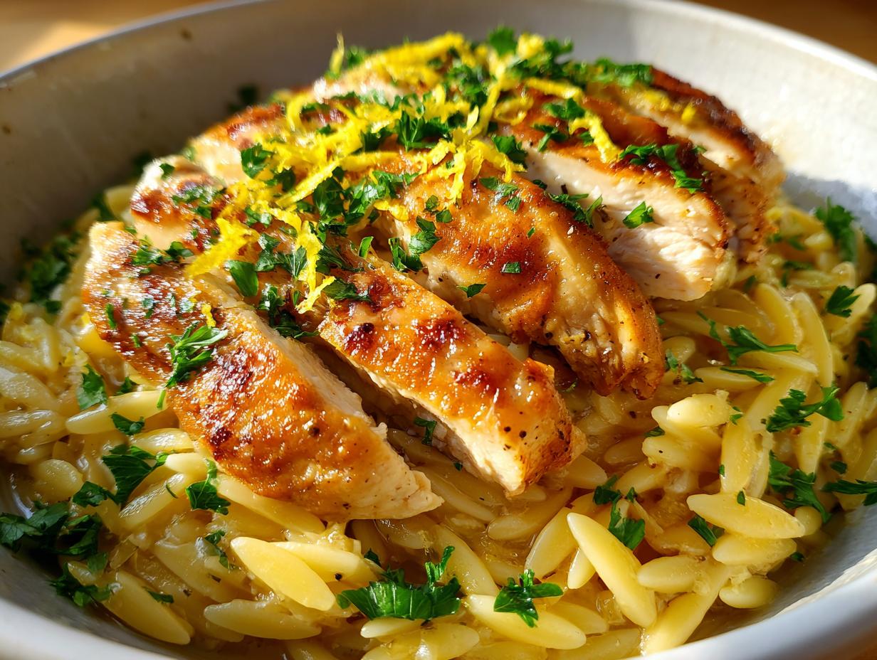 Lemon Chicken Orzo