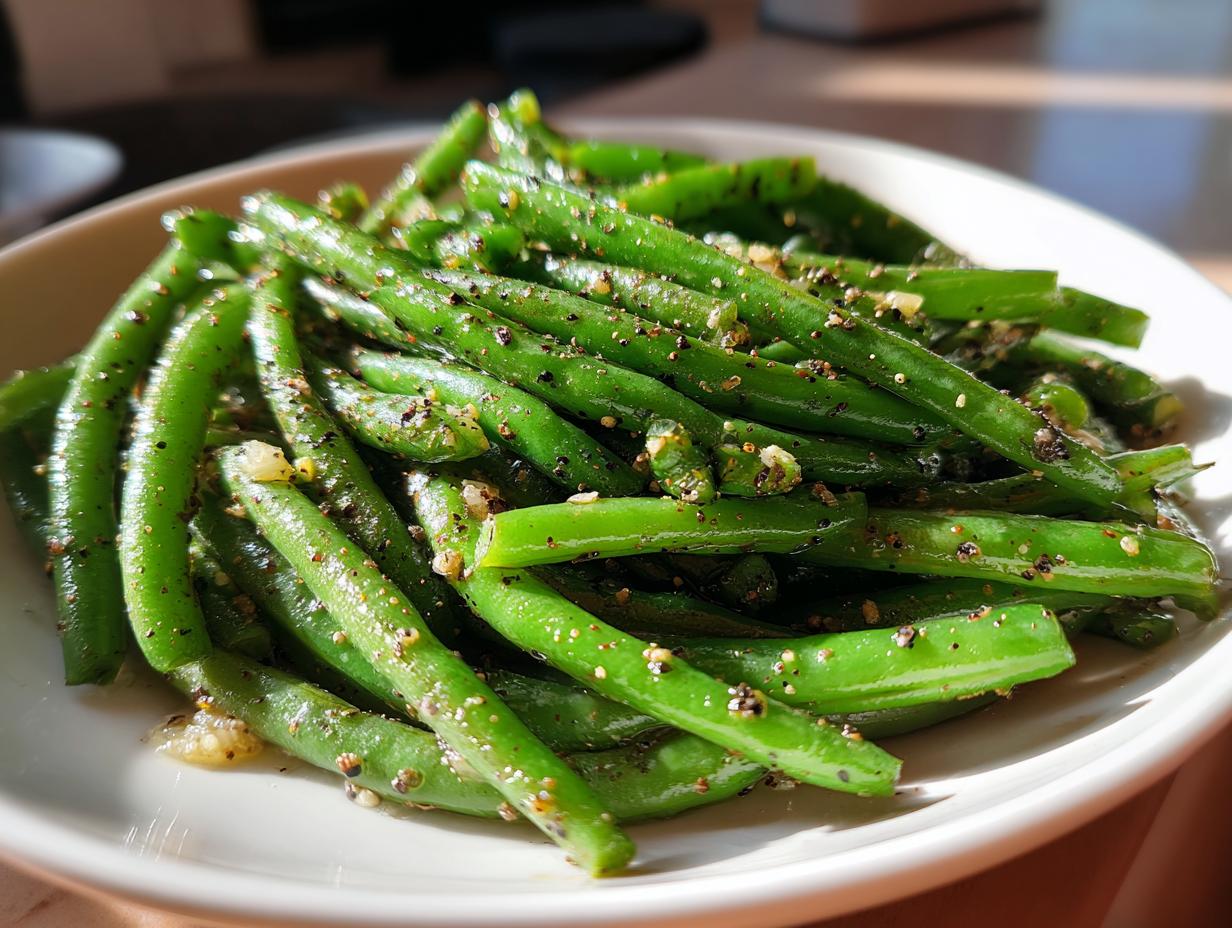 Lemon Garlic Green Beans