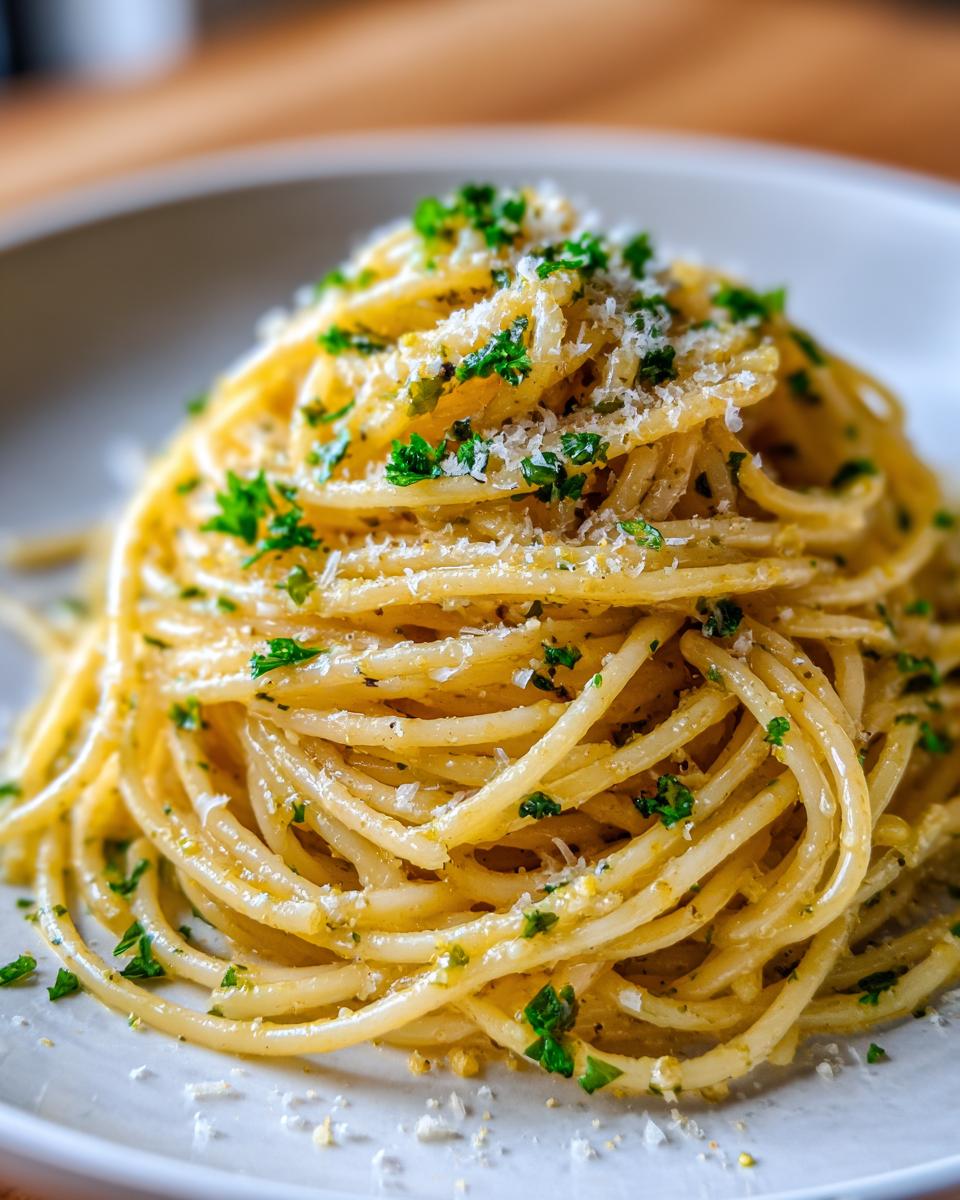 Lemon Garlic Pasta - detail 1