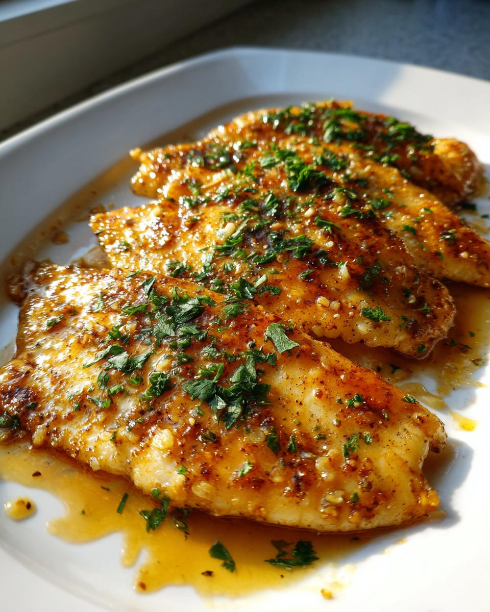 Lemon Garlic Tilapia - detail 1