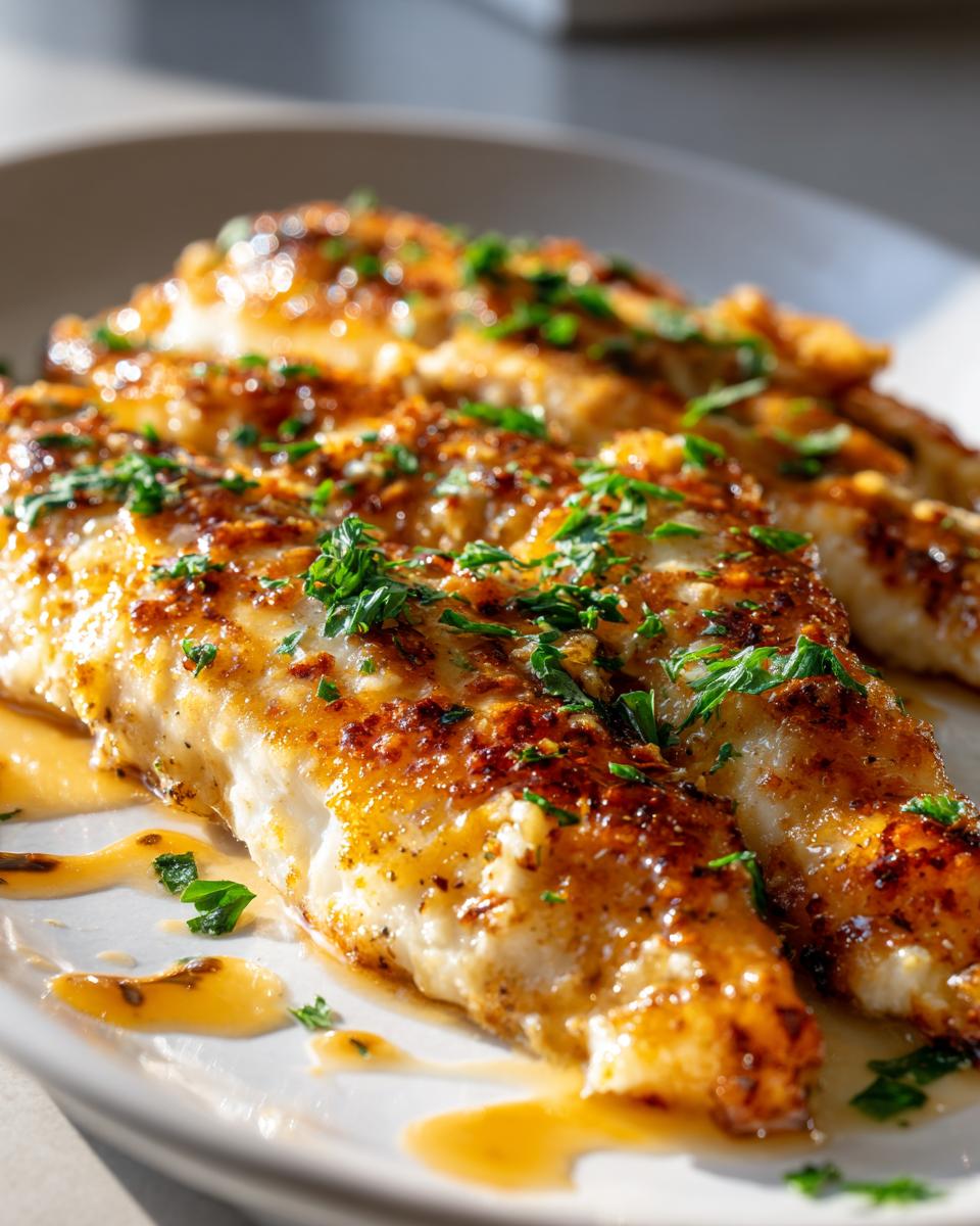 Lemon Garlic Tilapia - detail 2