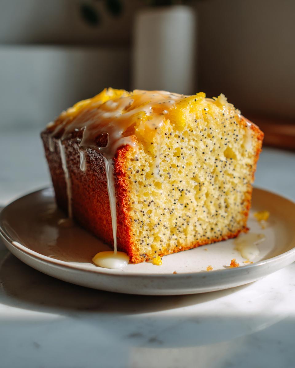 Lemon Poppyseed Loaf - detail 1