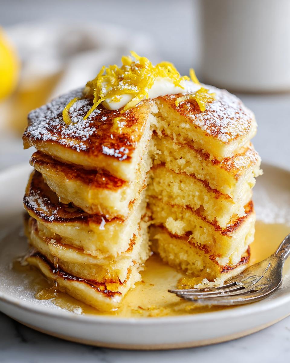 Lemon Ricotta Pancakes - detail 1