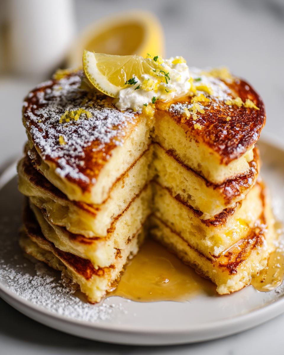 Lemon Ricotta Pancakes - detail 2