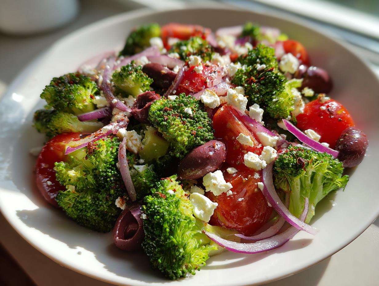 Mediterranean Broccoli Salad