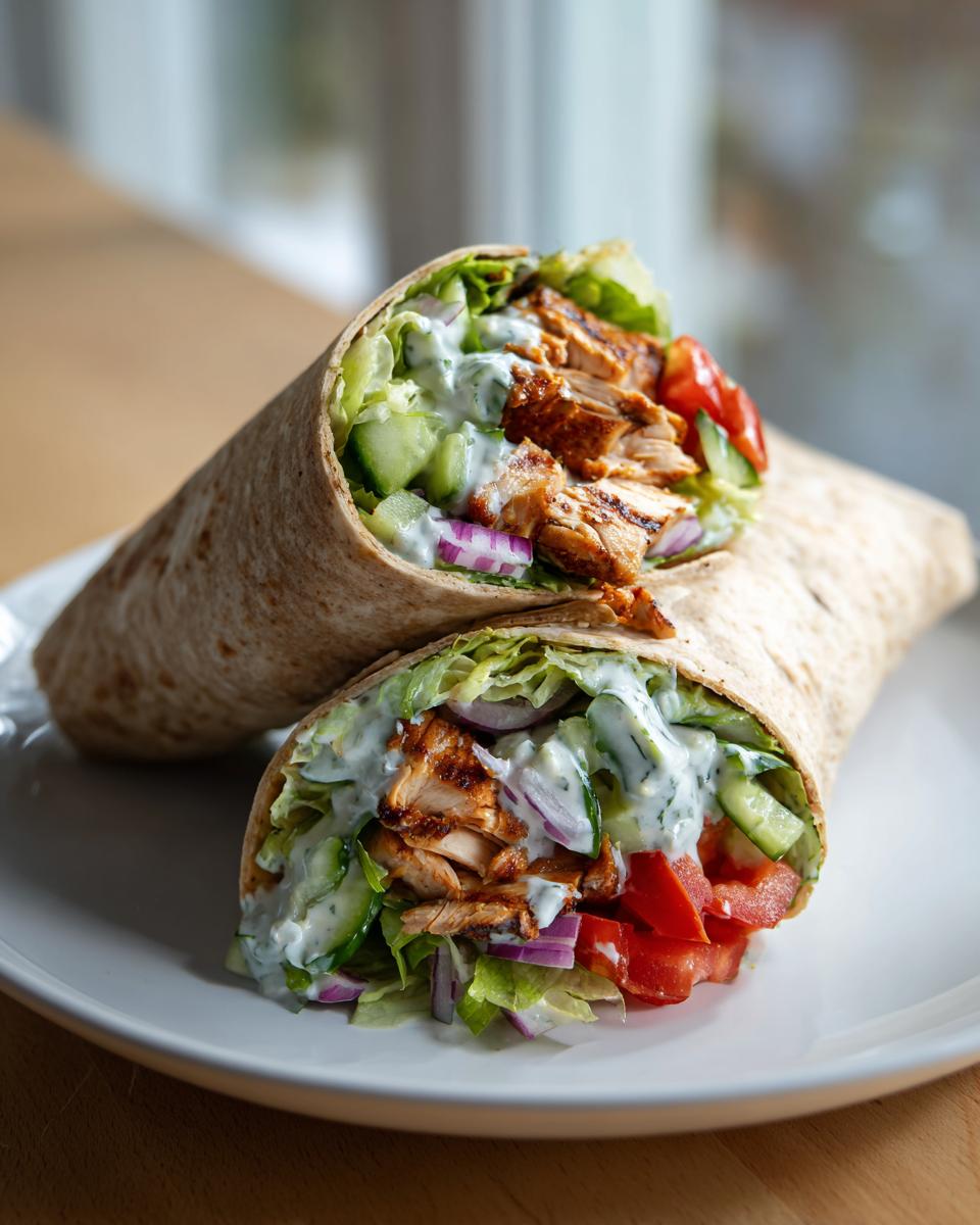 Mediterranean Chicken Wrap - detail 1