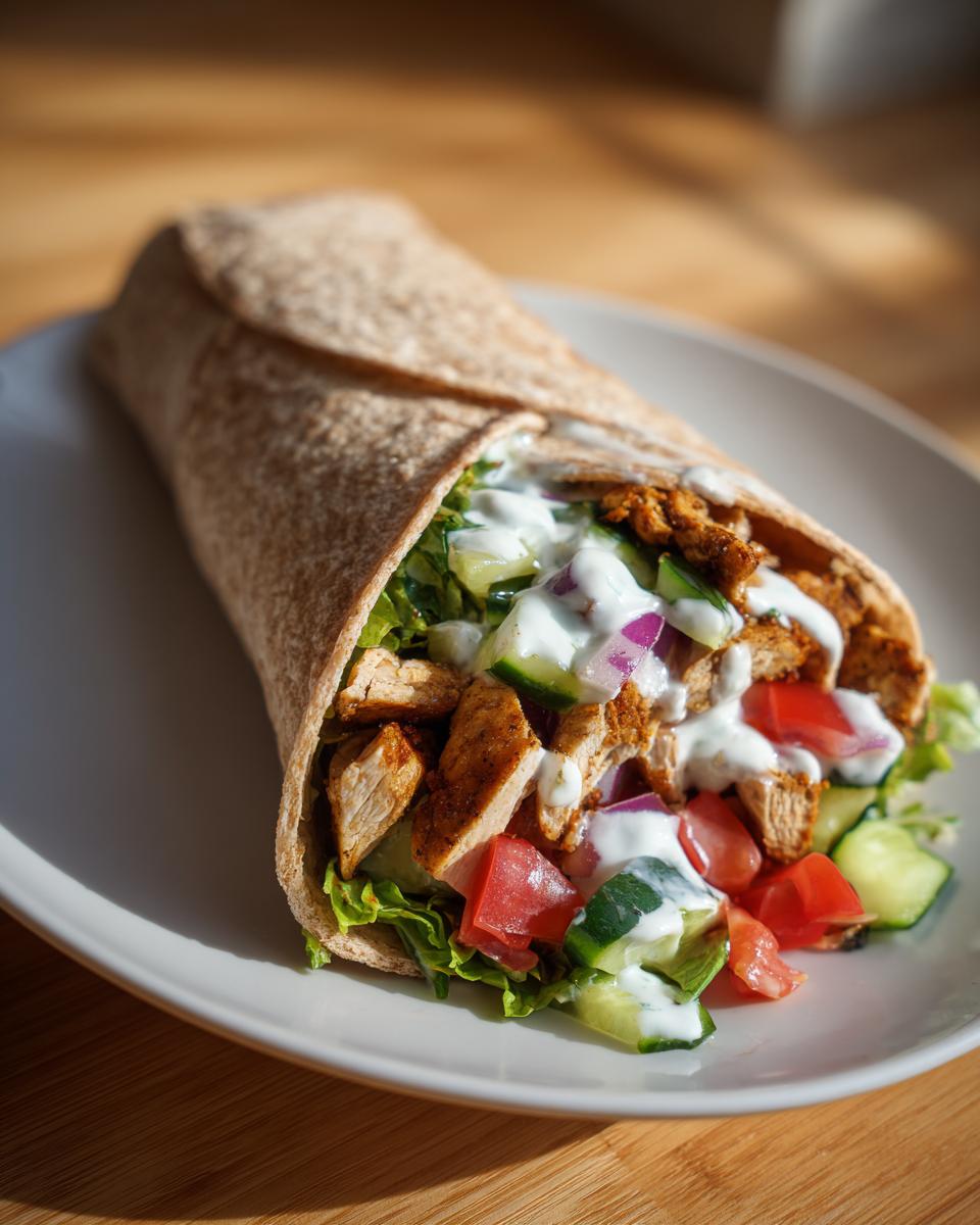 Mediterranean Chicken Wrap - detail 2