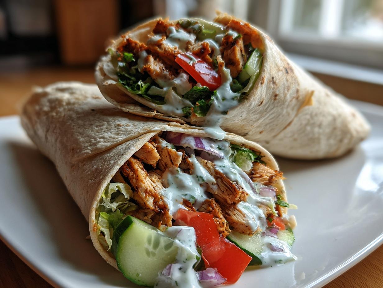 Mediterranean Chicken Wrap
