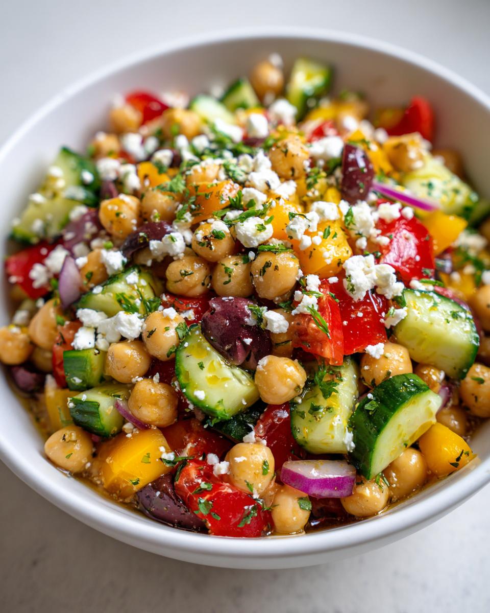 Mediterranean Chickpea Salad - detail 1