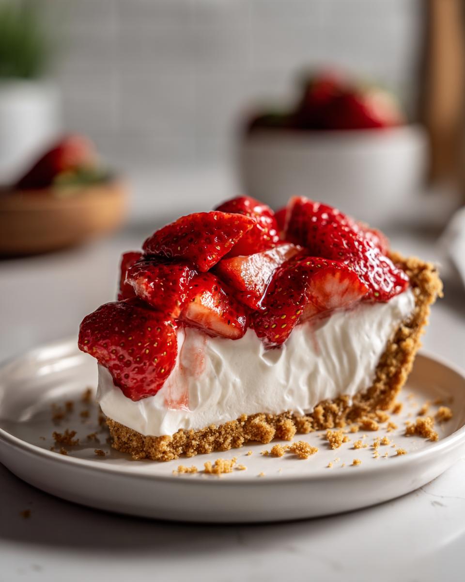 No Bake Strawberry Pie - detail 2