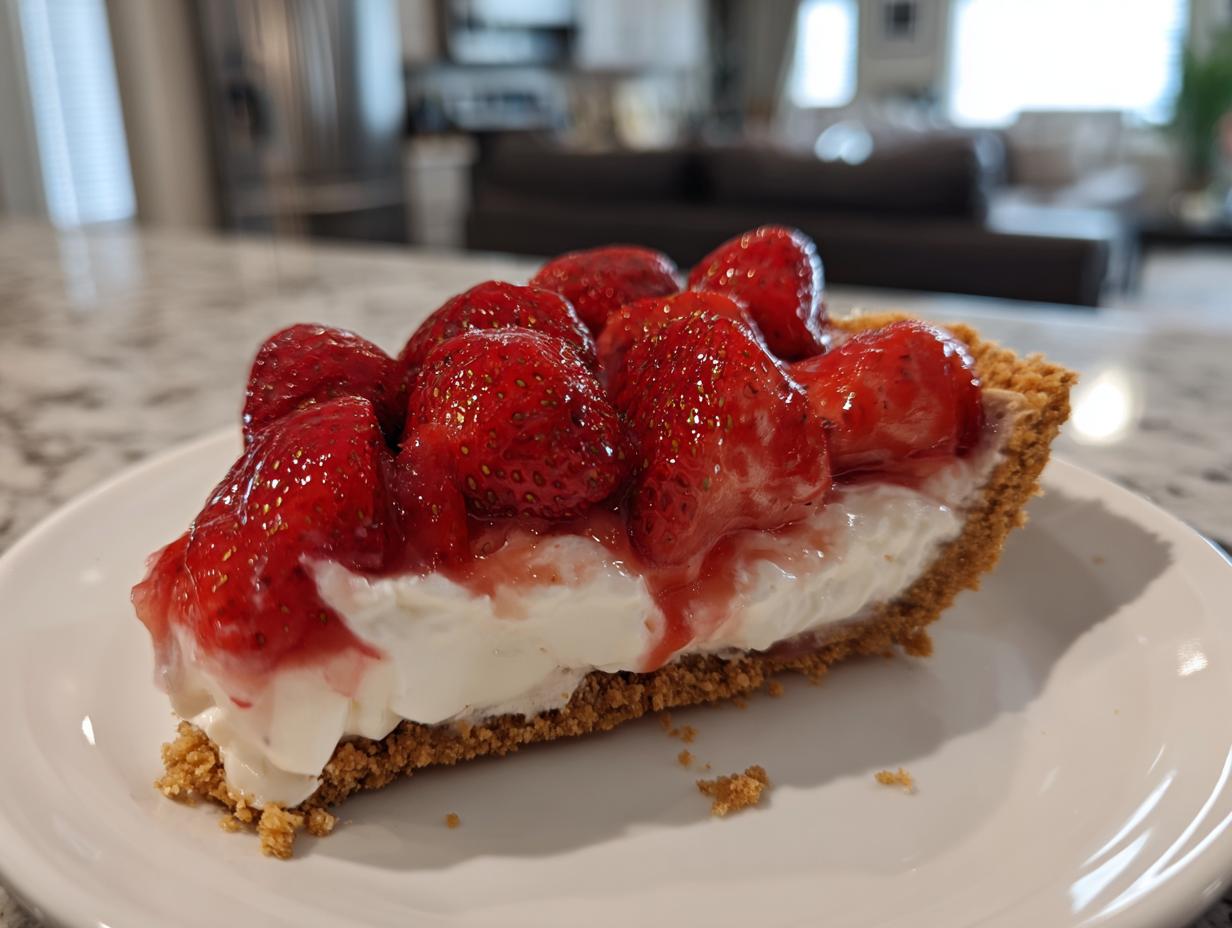 No Bake Strawberry Pie