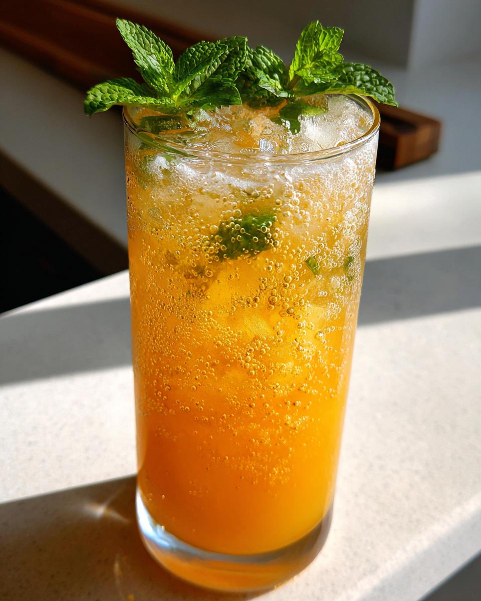 Peach Bellini Mocktail - detail 2