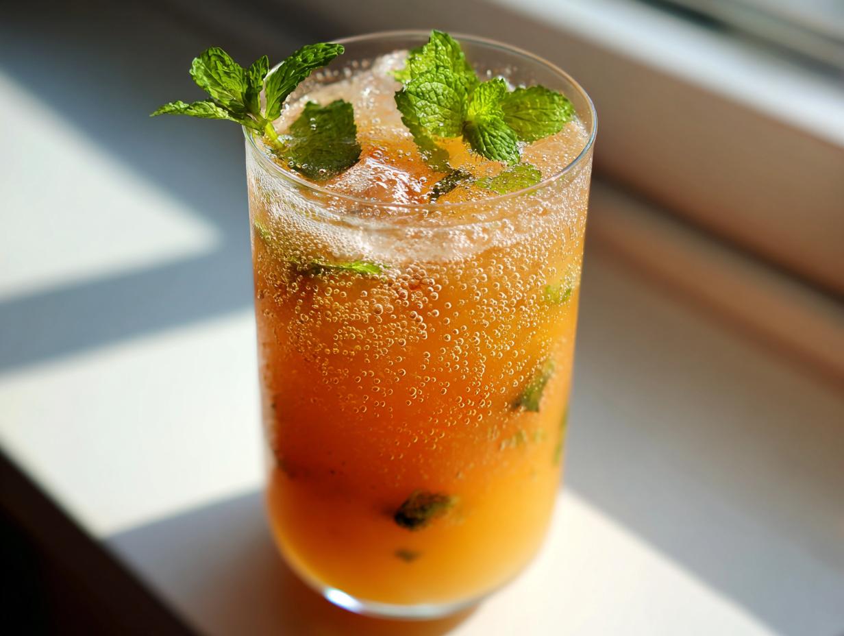 Peach Bellini Mocktail