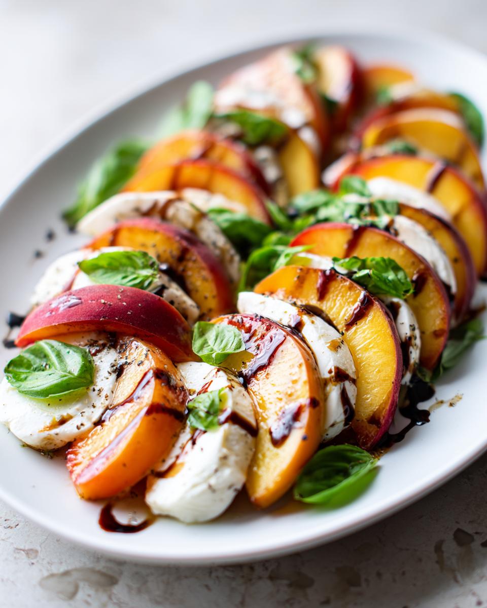 Peach Caprese Salad - detail 1