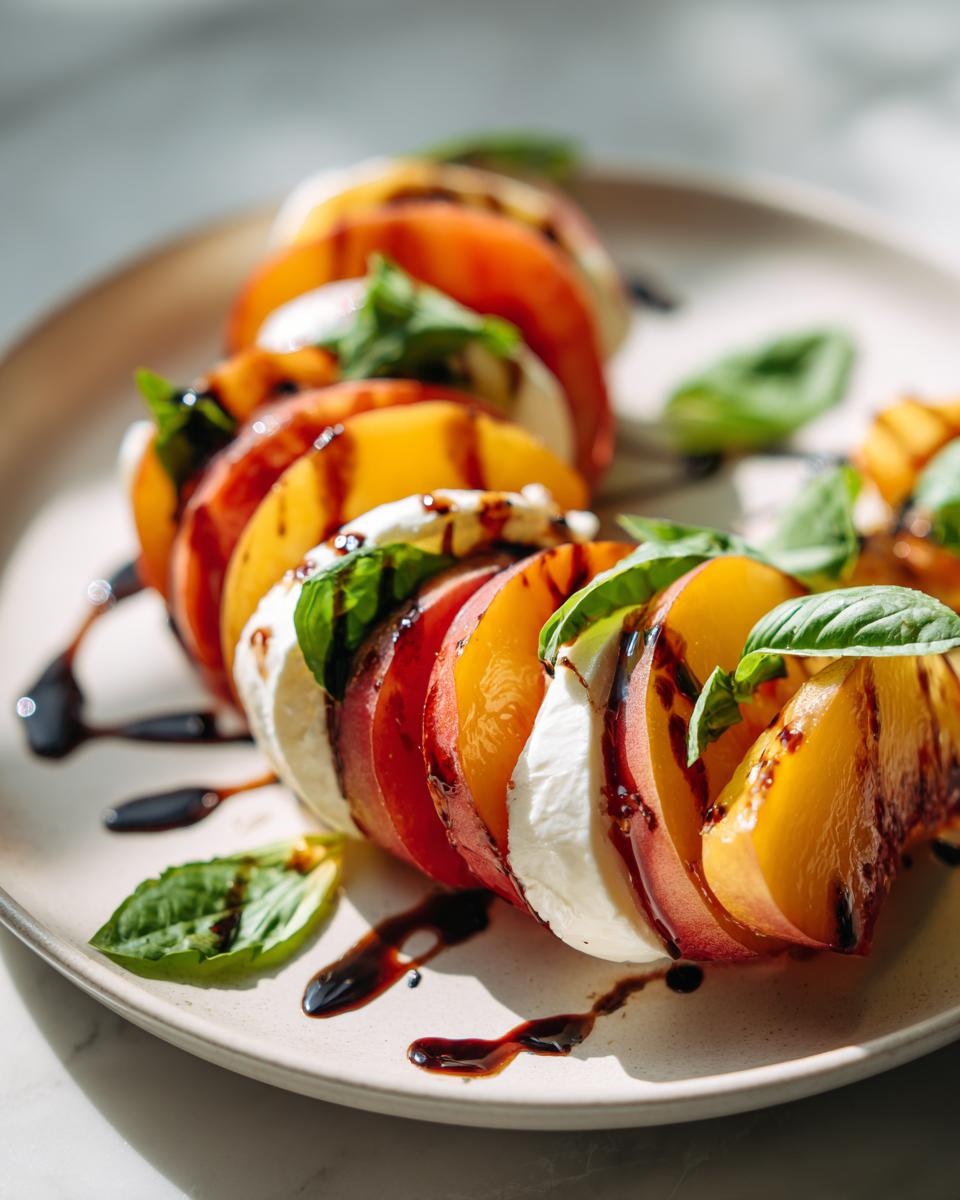 Peach Caprese Salad - detail 2