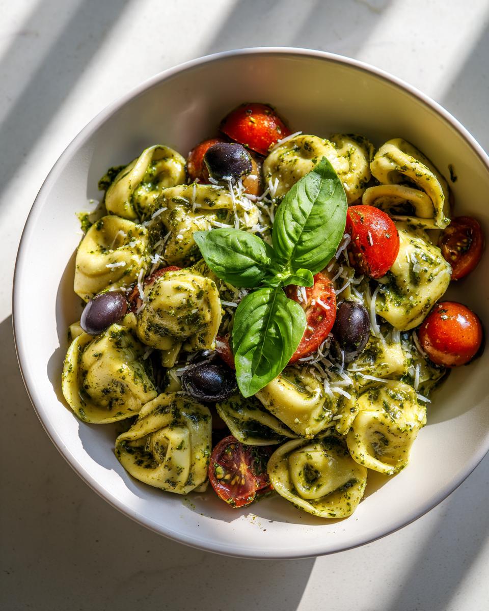 5-Minute Pesto Tortellini Salad That Steals the Show 5 Pesto Tortellini Salad - detail 2
