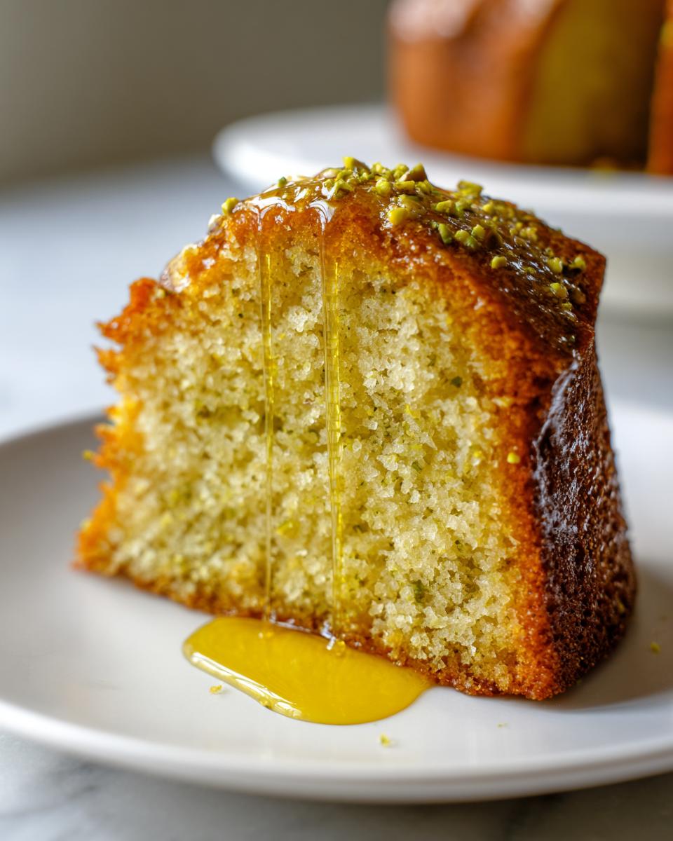 Pistachio Olive Oil Cake - detail 1