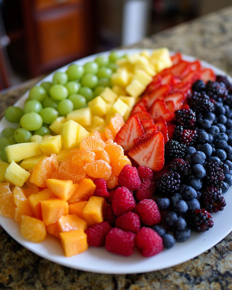 20-Minute Rainbow Fruit Platter That Wows Every Crowd 5 Rainbow Fruit Platter - detail 2