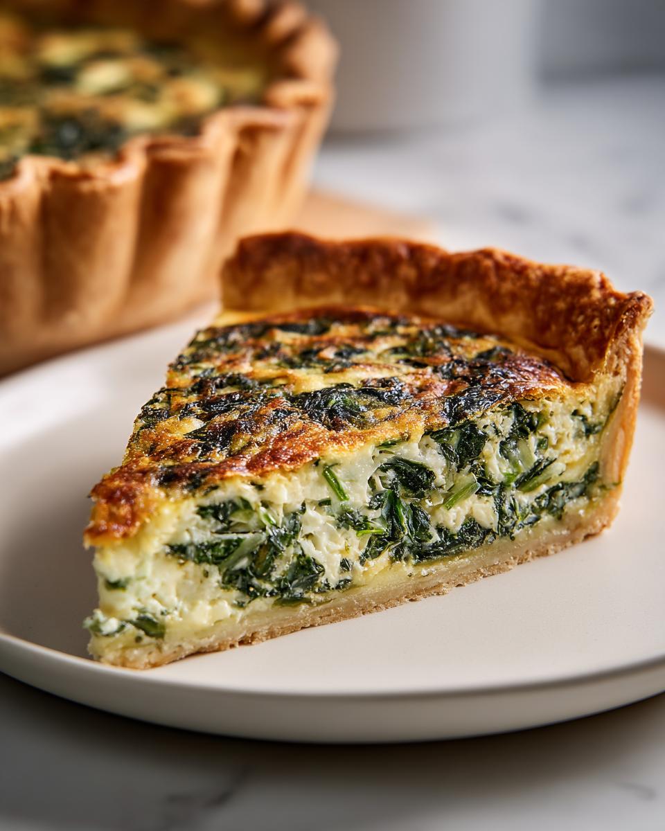 Spinach Quiche - detail 1