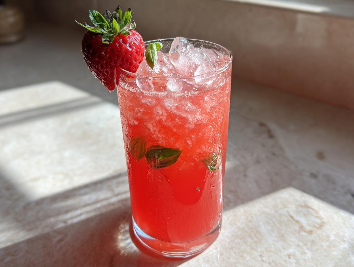 Strawberry Basil Lemonade