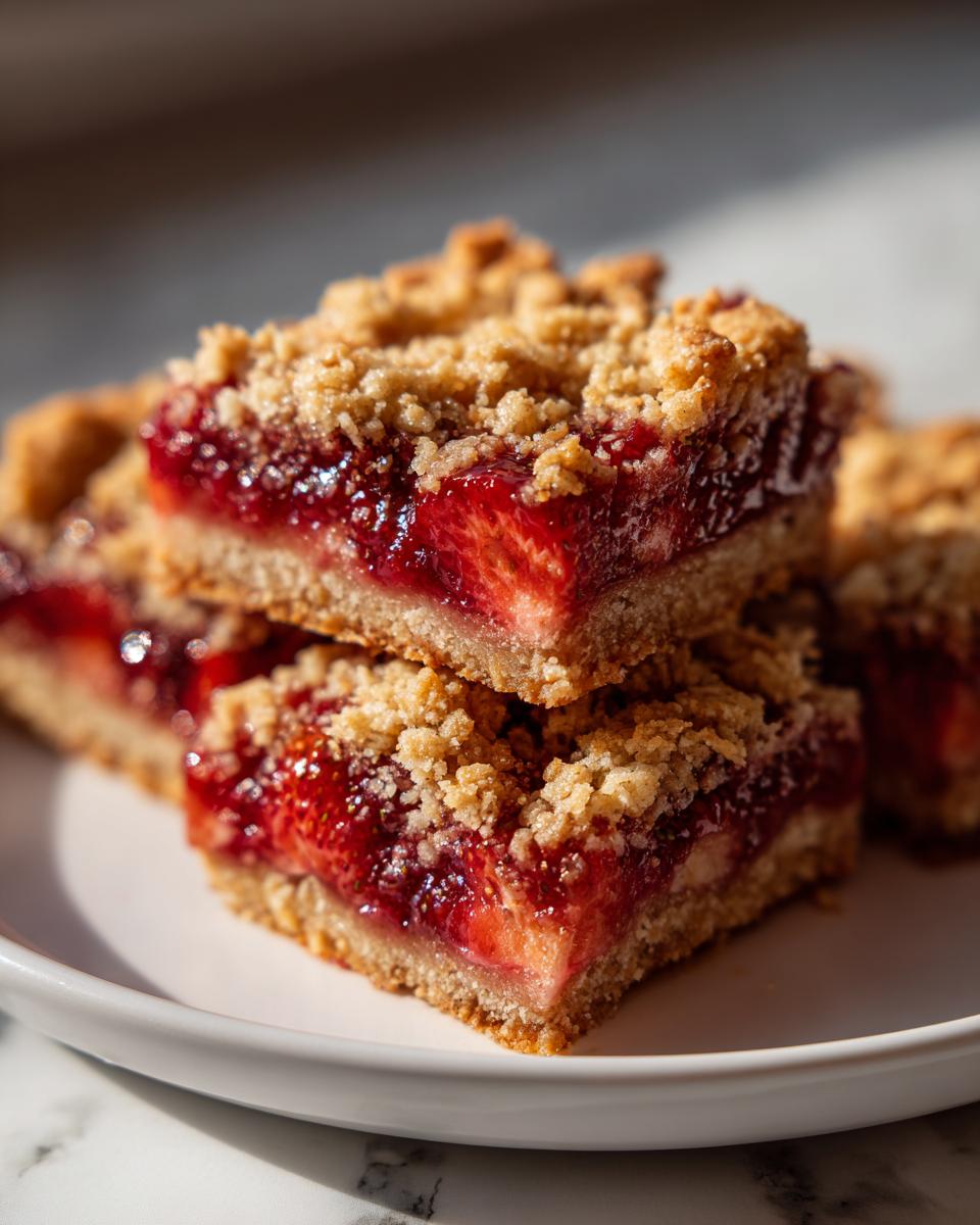 Strawberry Oat Crumble Bars - detail 2