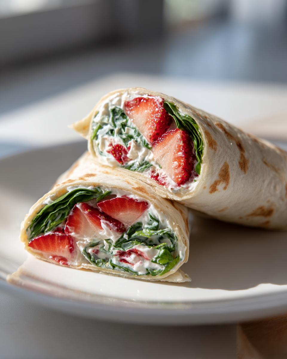 5-Minute Strawberry Spinach Wrap You'll Crave Daily 5 Strawberry Spinach Wrap - detail 2