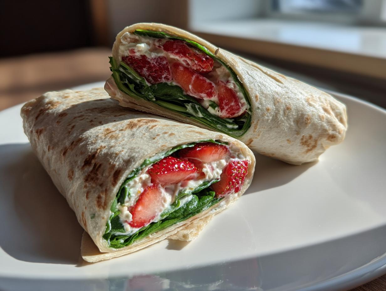 Strawberry Spinach Wrap