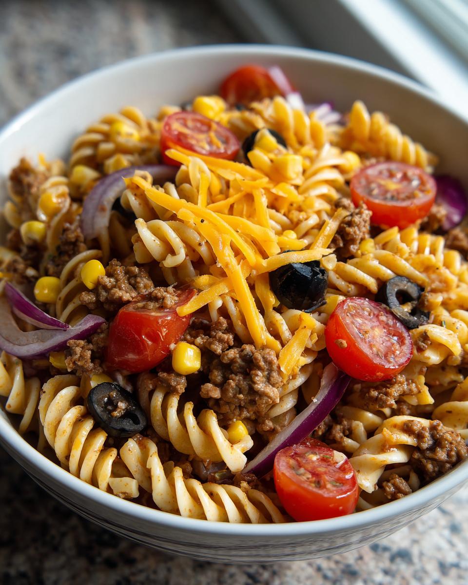 Taco Pasta Salad - detail 2