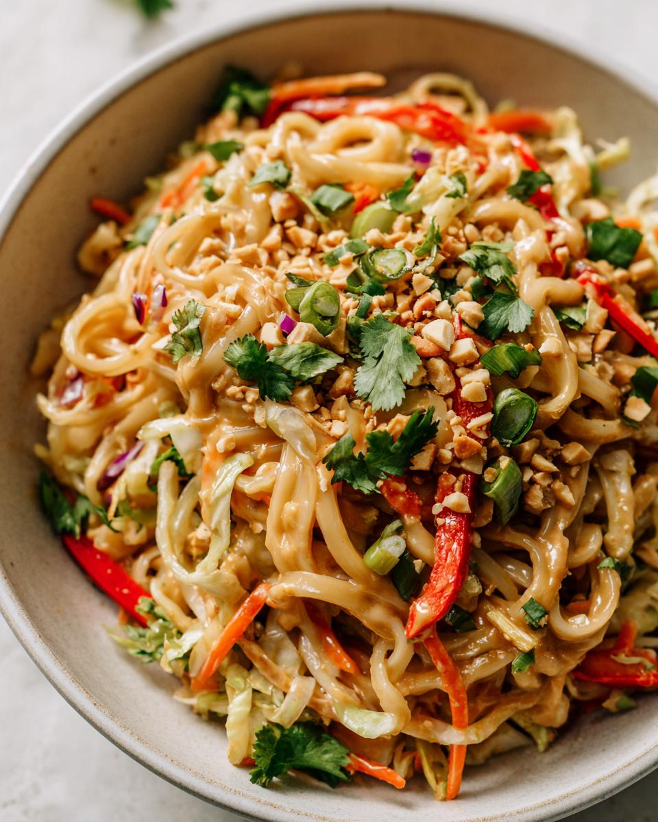 30-Minute Thai Peanut Noodle Salad That Wows Every Time 5 Thai Peanut Noodle Salad - detail 2