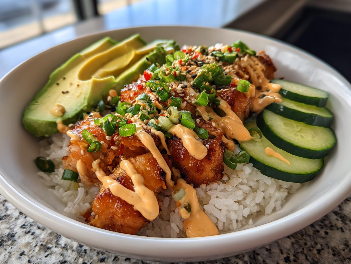 TikTok Salmon Rice Bowl