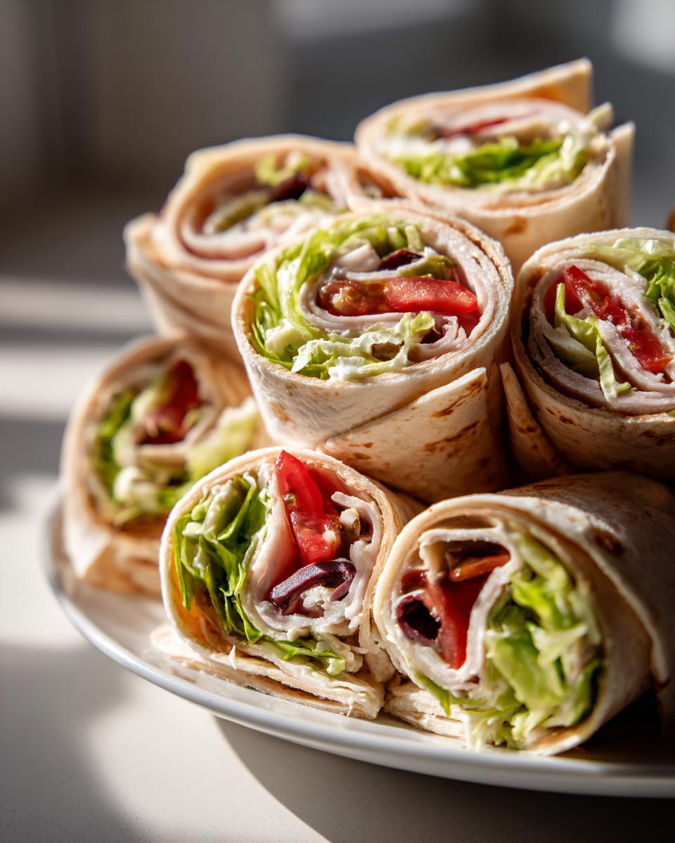Turkey Pinwheel Wraps - detail 1