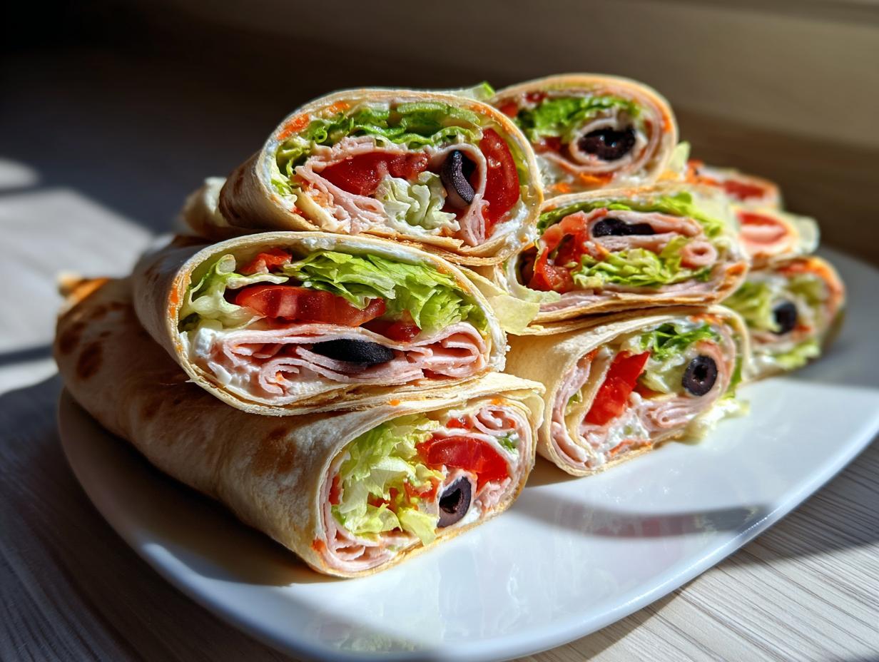 Turkey Pinwheel Wraps