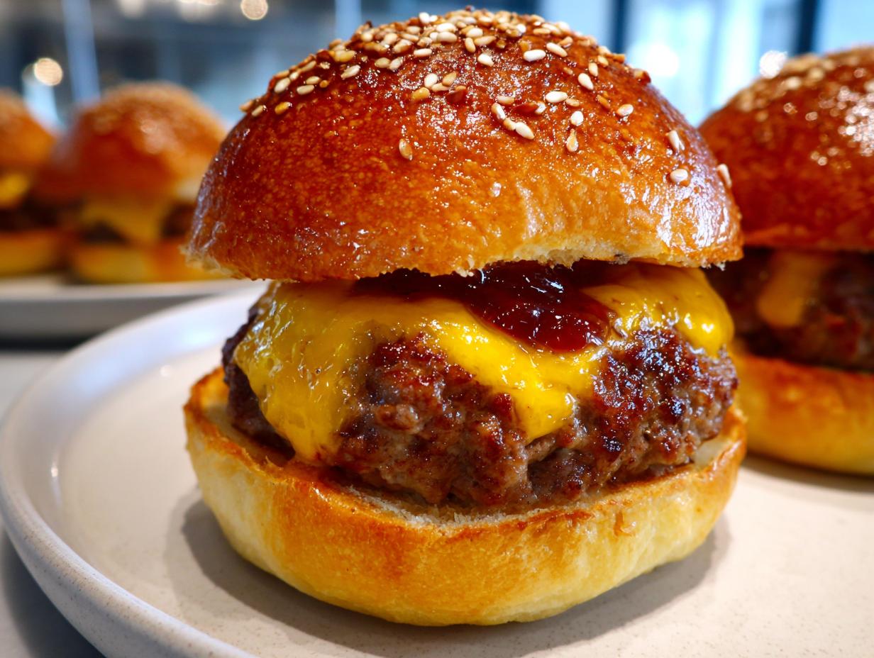 BBQ Cheeseburger Sliders