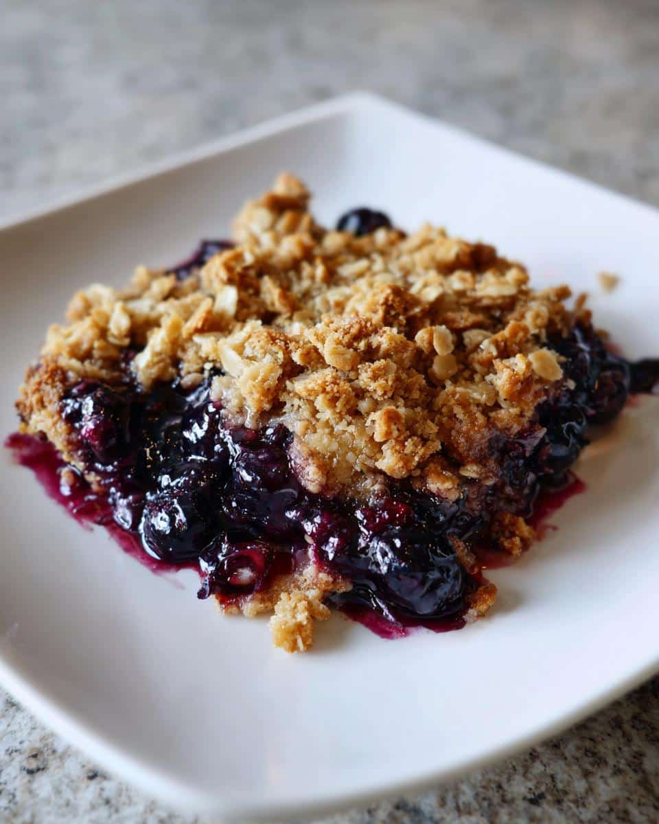 Blueberry Crisp - detail 2