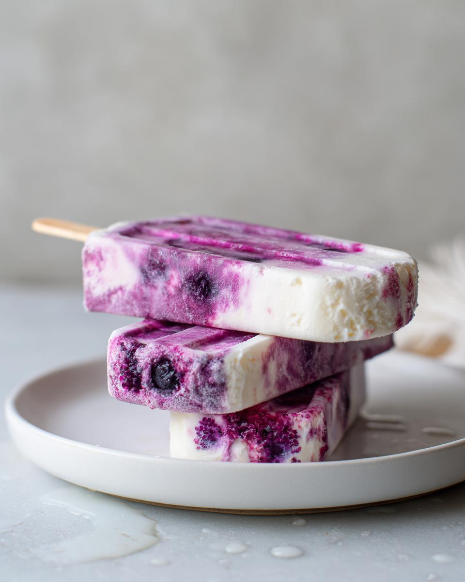 Blueberry Yogurt Pops - detail 2