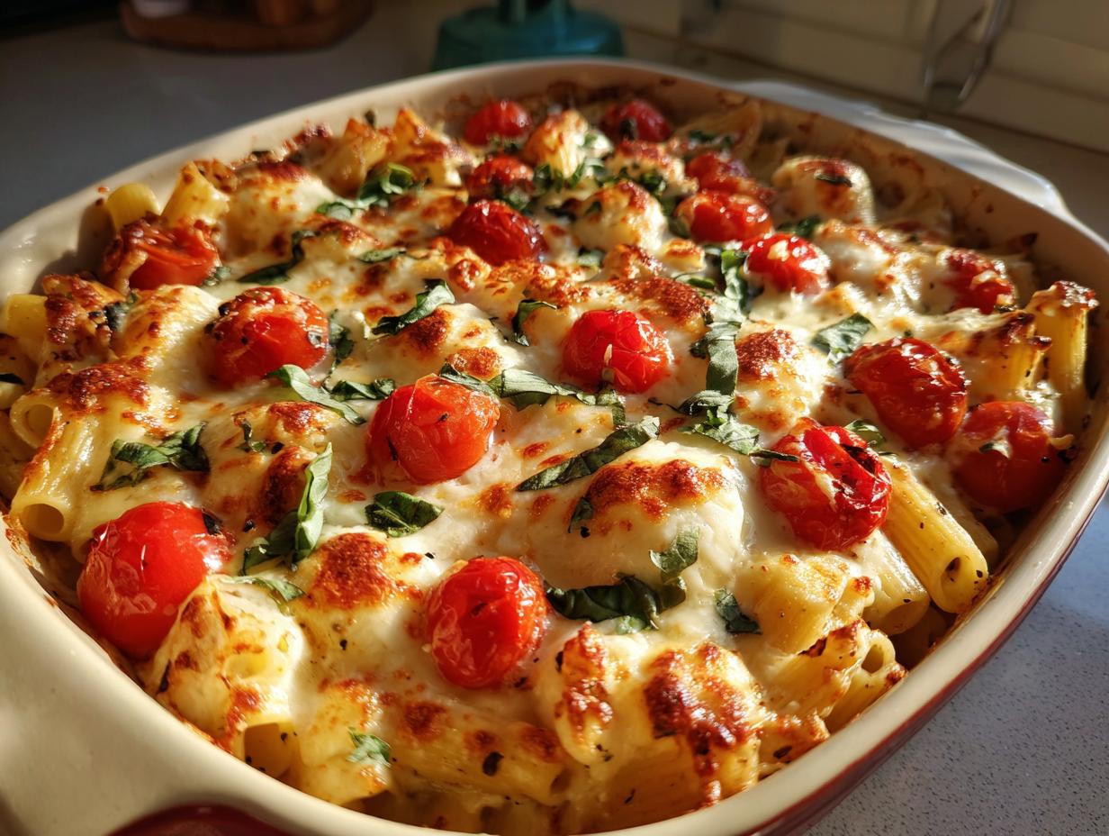 Caprese Pasta Bake