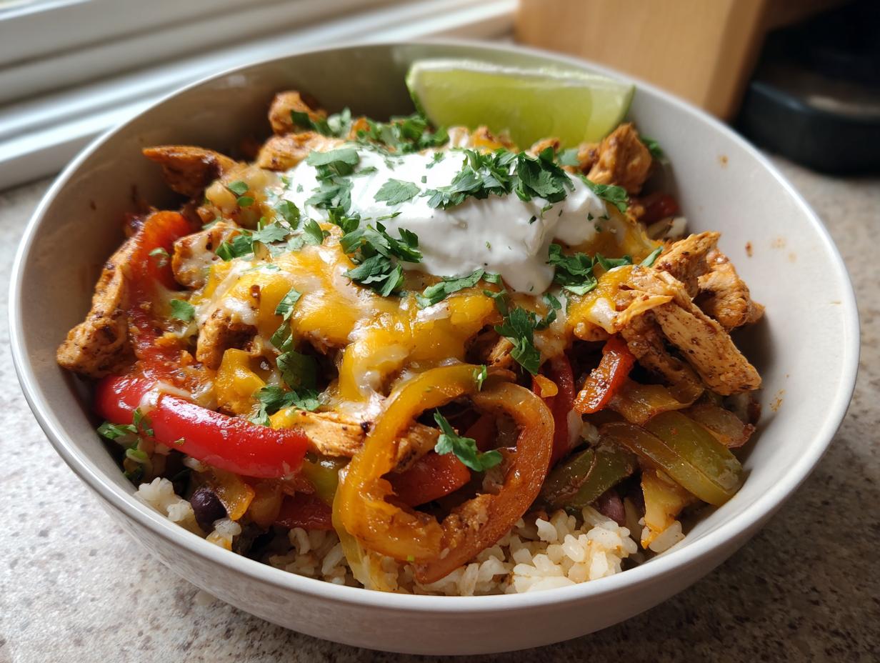 Home 15 Chicken Fajita Bowl