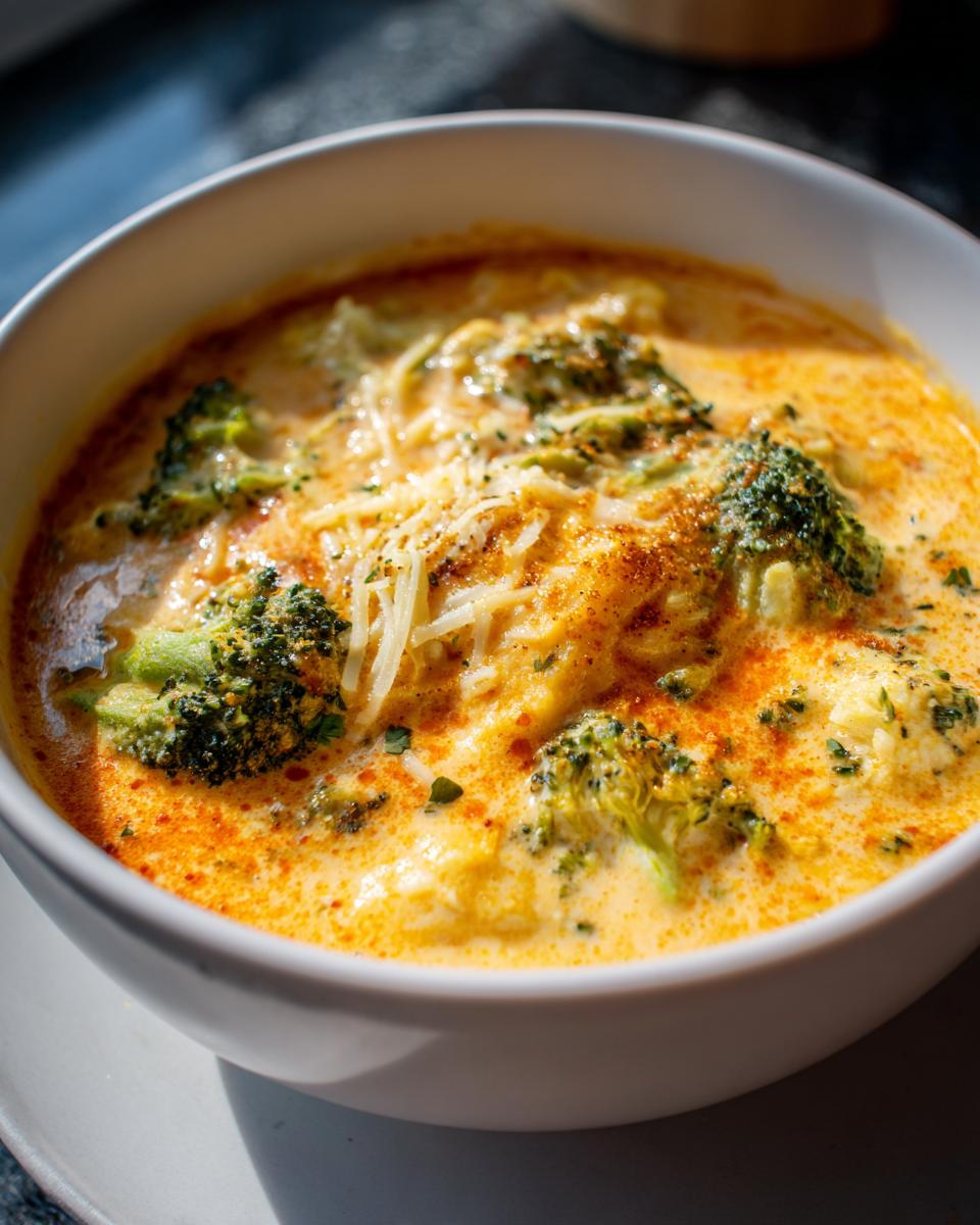 Creamy Broccoli Cheddar Soup - detail 2