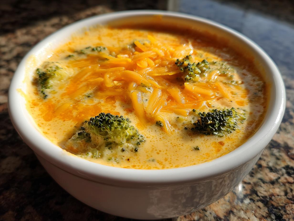 Creamy Broccoli Cheddar Soup