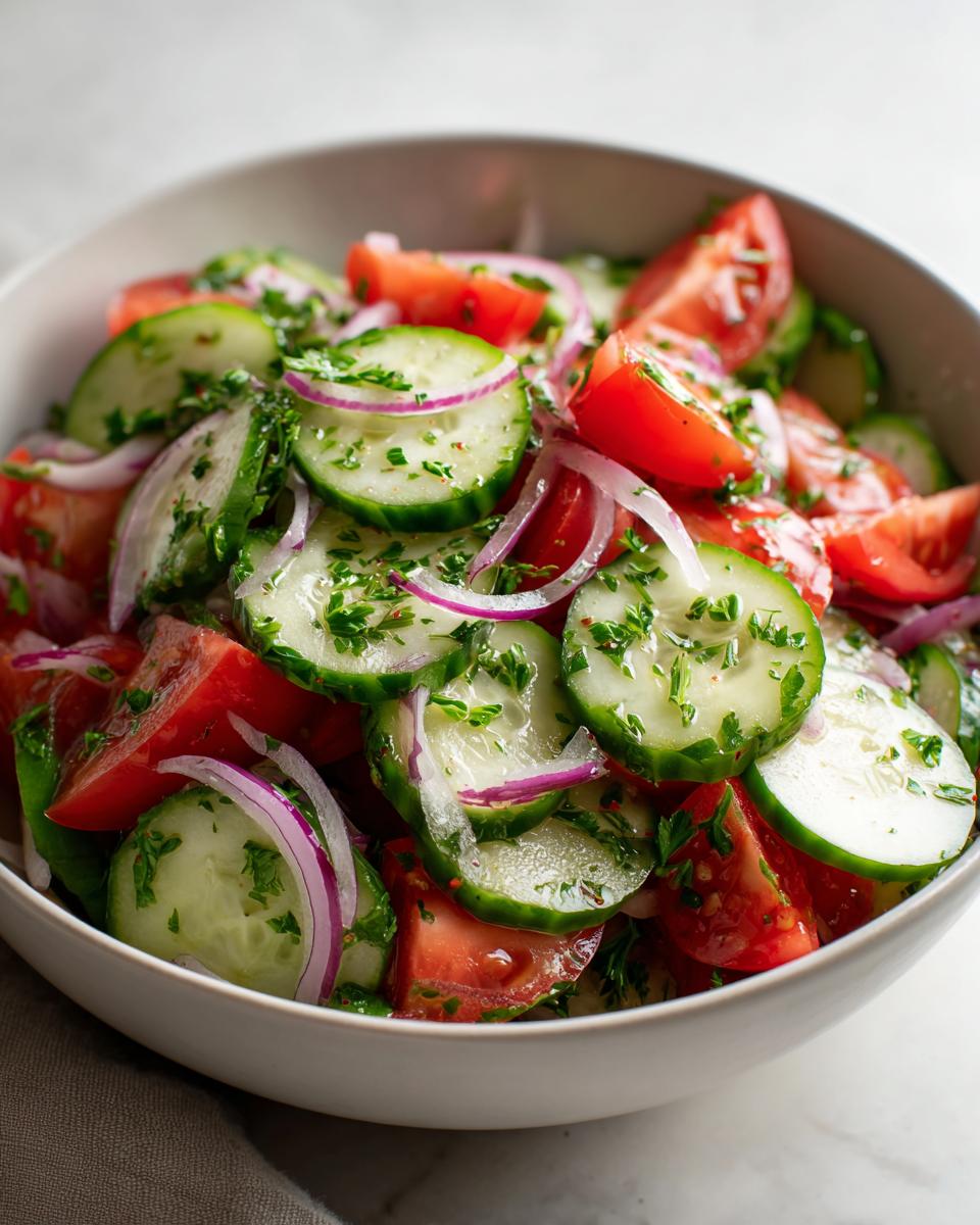 Cucumber Tomato Salad - detail 2