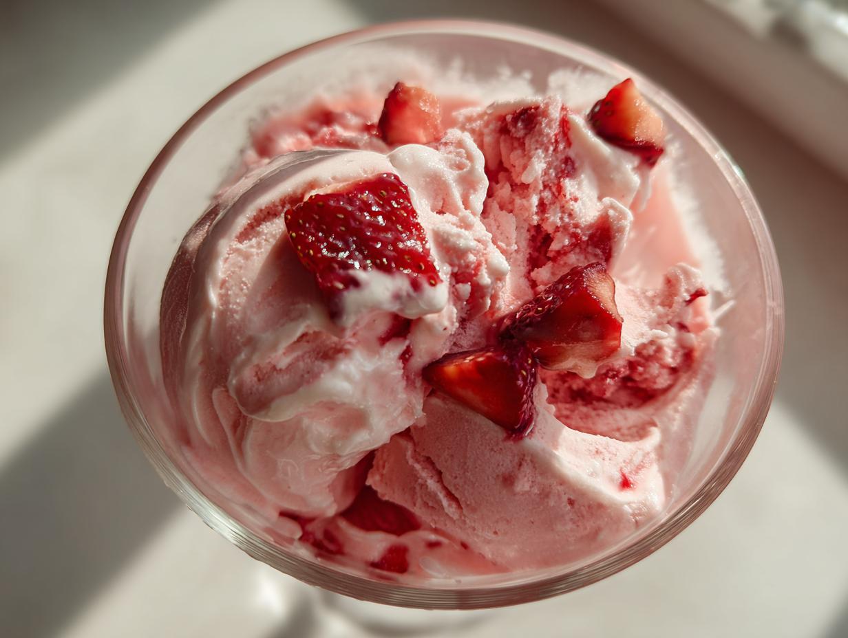 Frozen Strawberry Yogurt