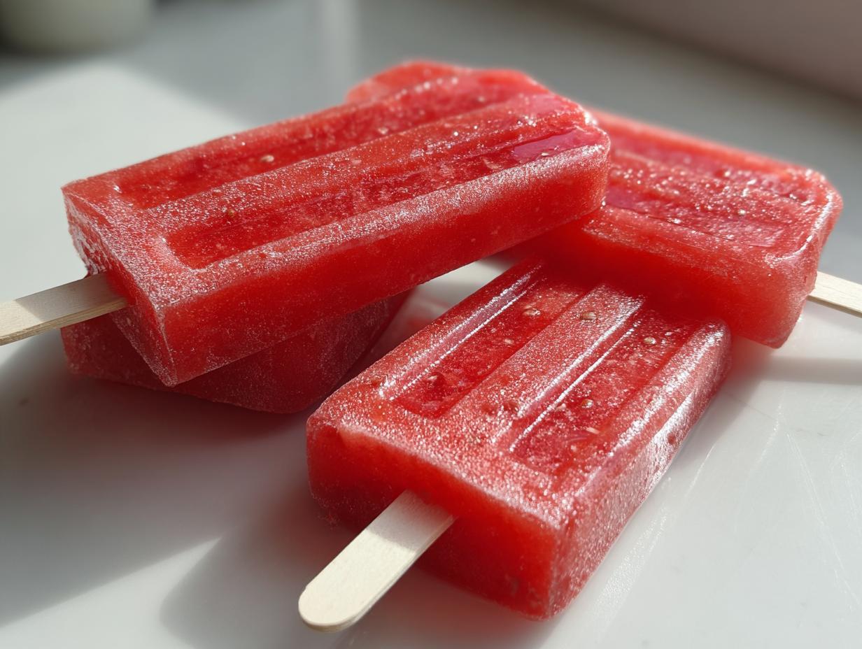 Frozen Watermelon Pops