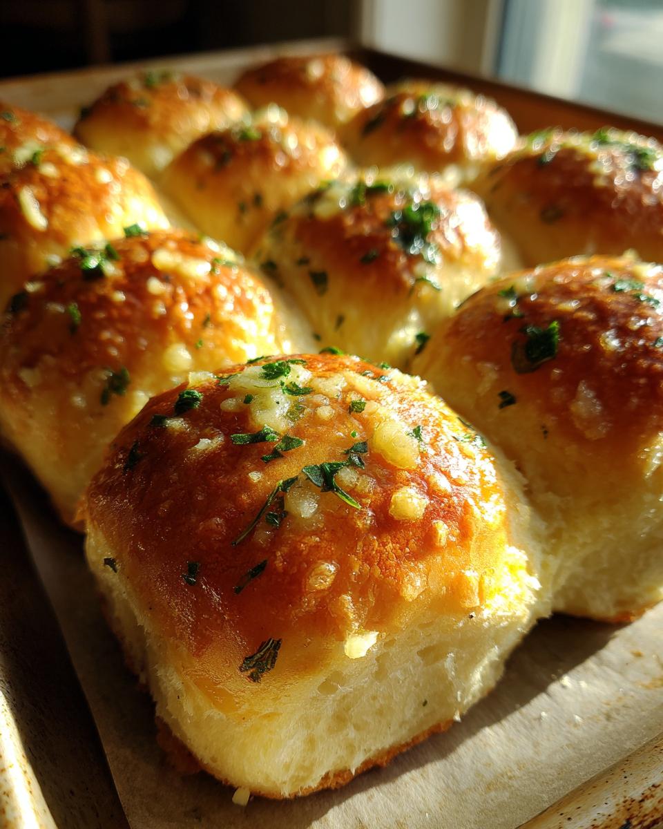 Garlic Herb Dinner Rolls - detail 1