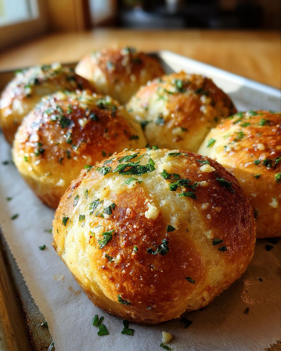 Garlic Herb Dinner Rolls - detail 2