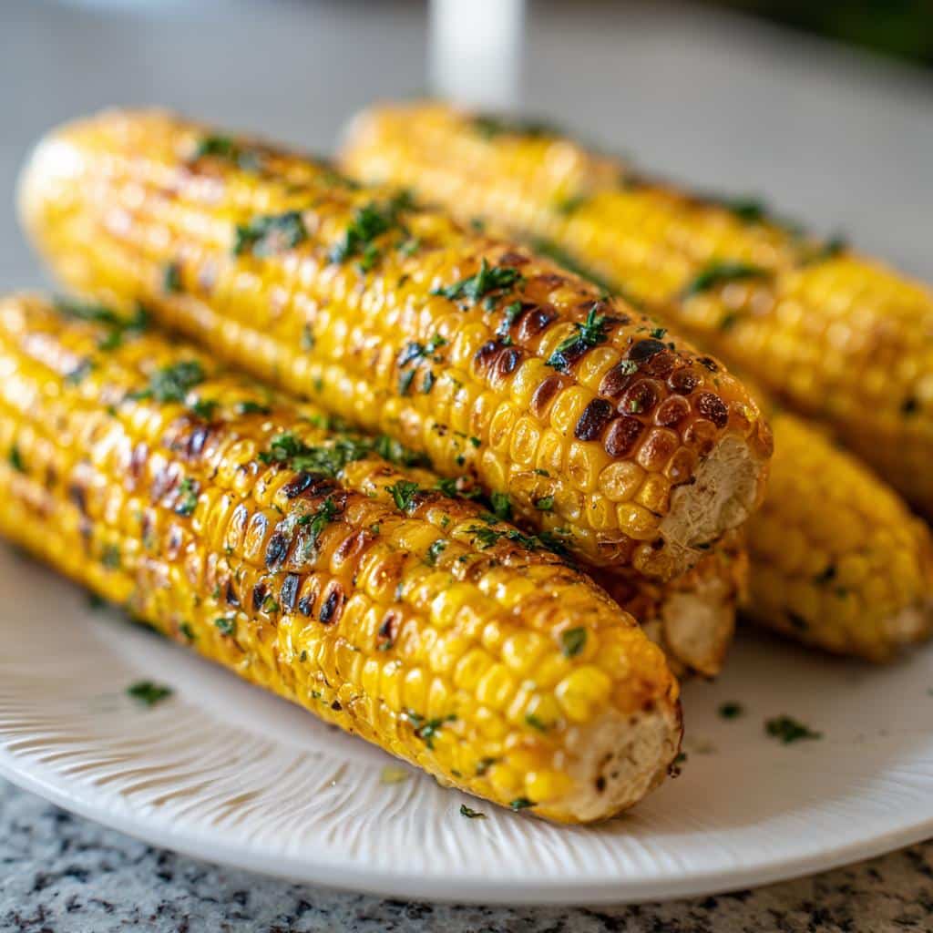 Garlic Herb Grilled Corn - detail 1