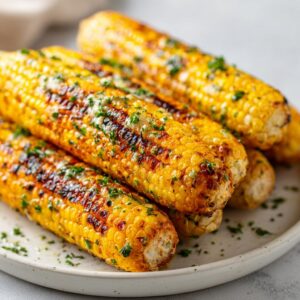 Garlic Herb Grilled Corn